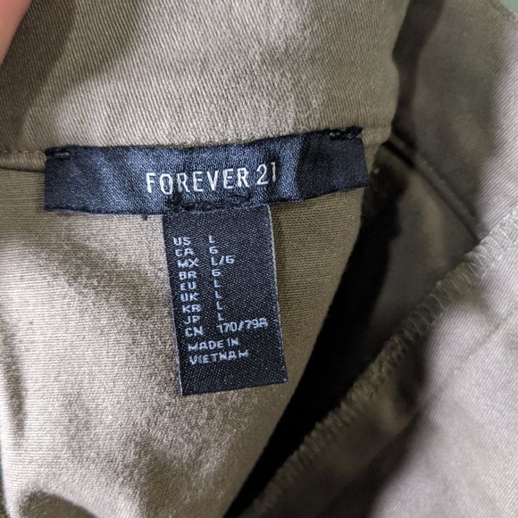 New Green Lace Up forever 21 skirt - Picture 3 of 4